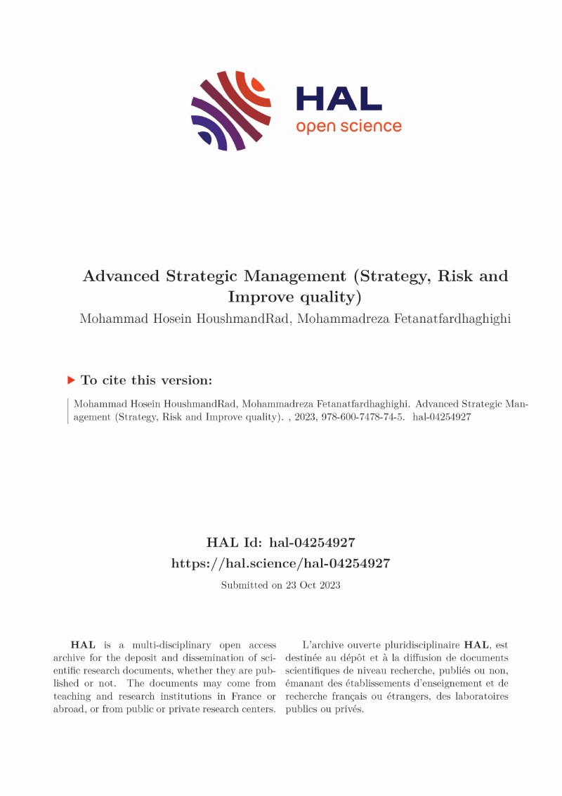 Advanced Strategic Management
