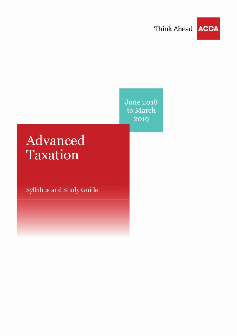 Advanced Taxation